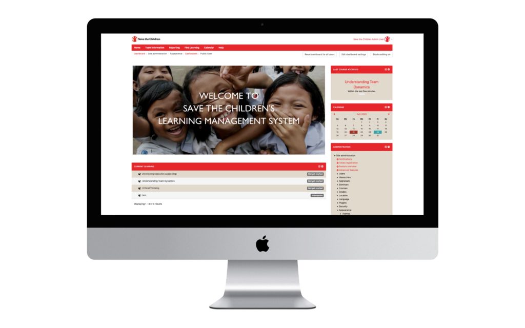 rettet die kinder lms mockup desktop