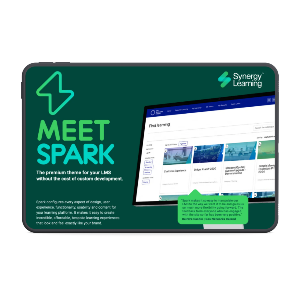 Spark auf einem Tablet – Synergy Learning