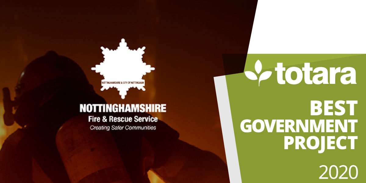 nottinghamshire fire and rescue service totata best government project 2020
