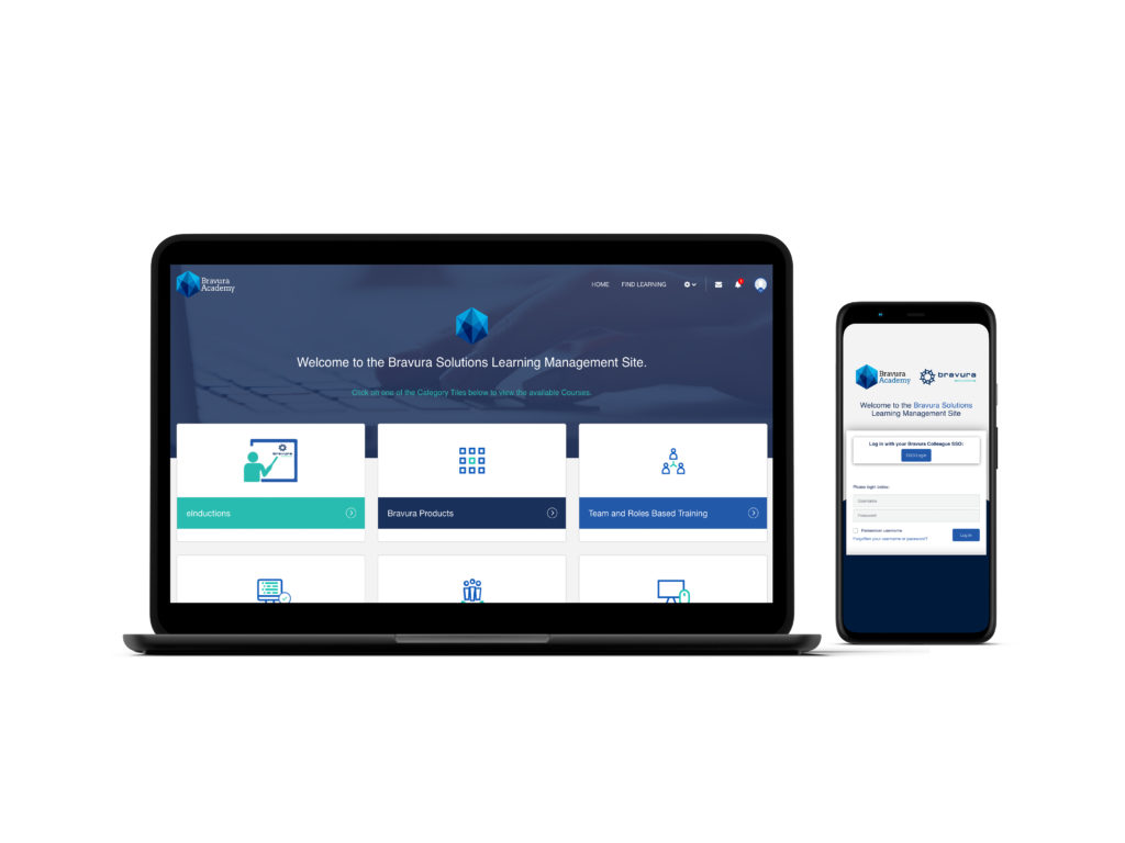 LMS entwickelt von Synergy Learning für das Finanzinstitut Bravura