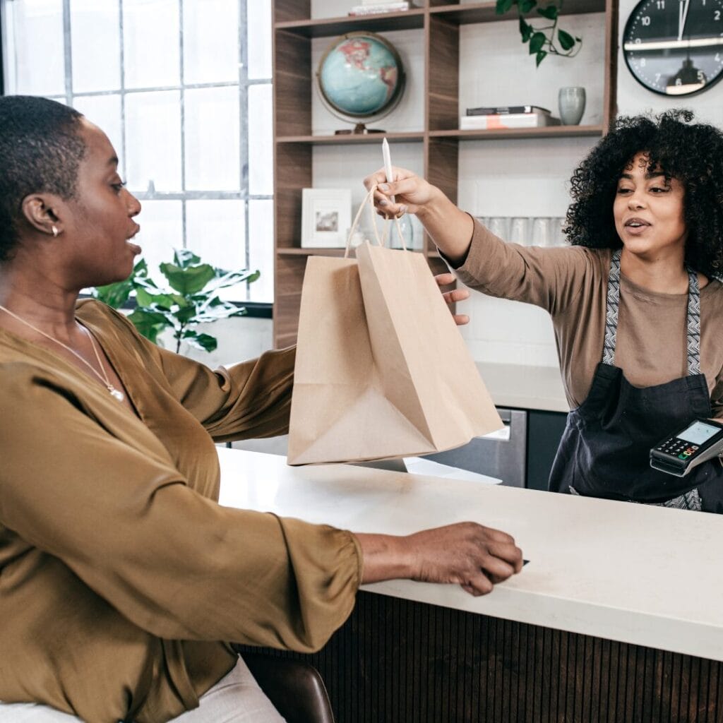 Retail workers use a LMS platform to facilitate training and learning