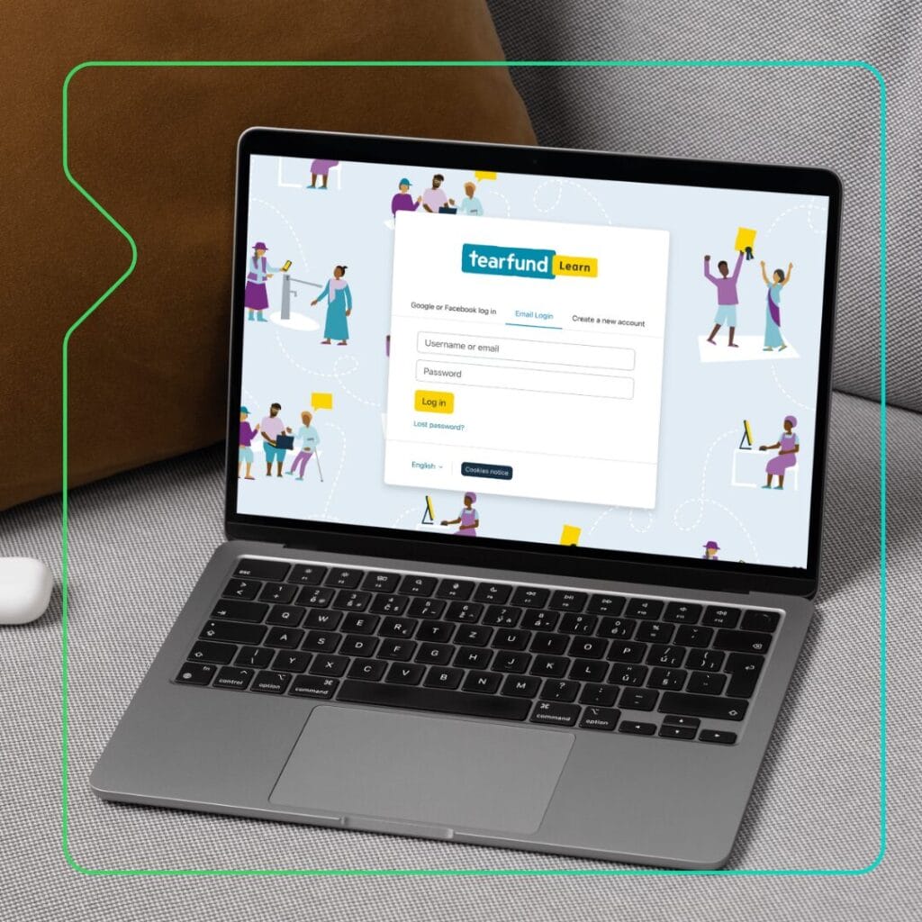 Customised login screen using Synergy Learnings Spark theme to reflect their brand