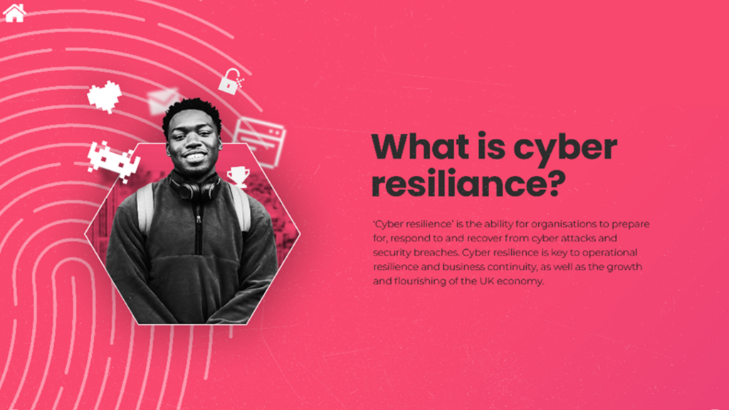 E-Learning-Inhalte zum Thema Cyberresilienz von Synergy Learning
